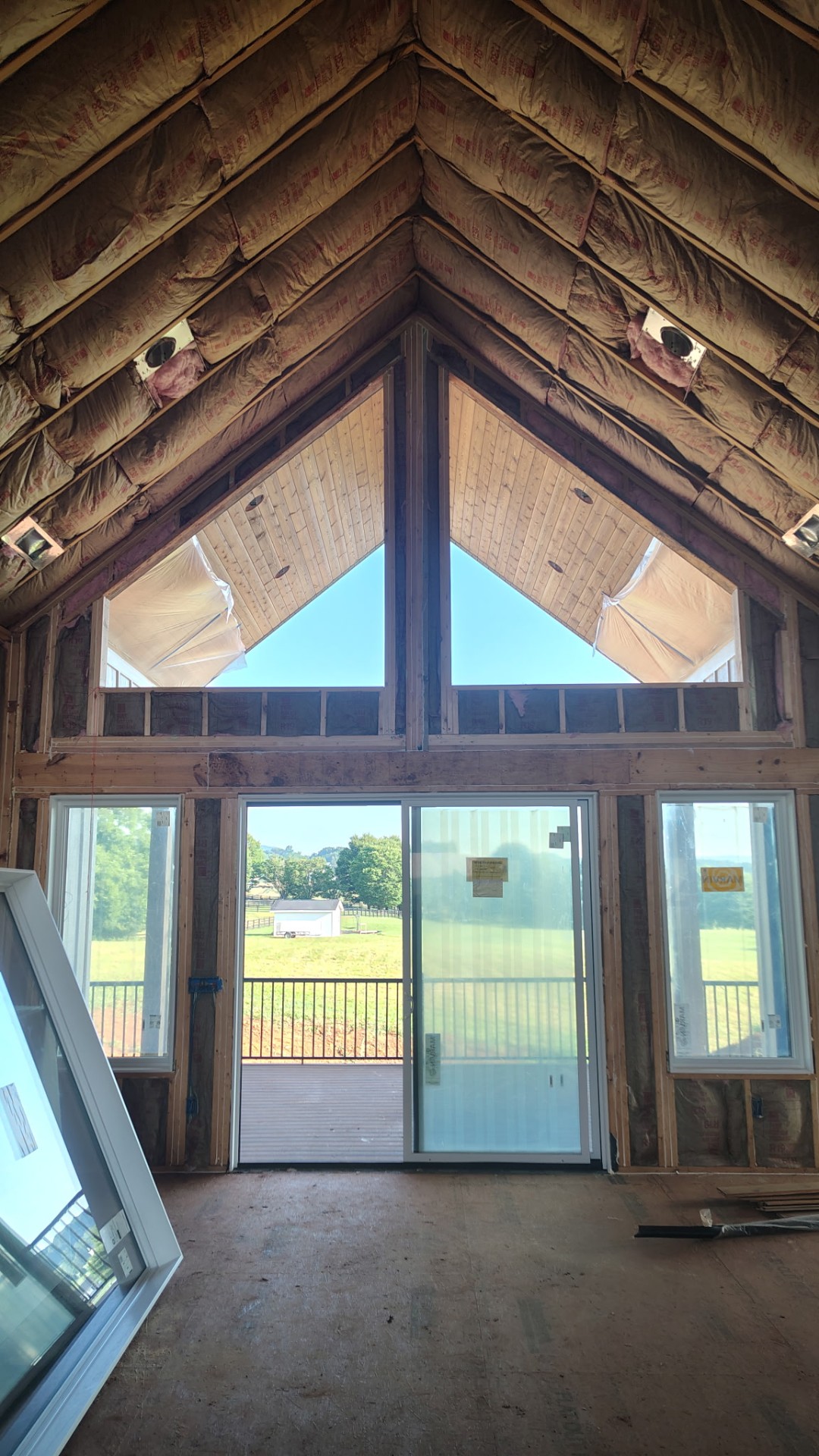 New construction framing & window install